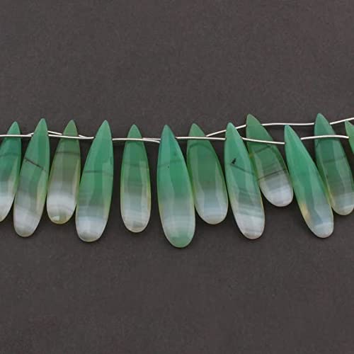Chrysoprase calcédoine véritables perles XL pour créations manquant de volume