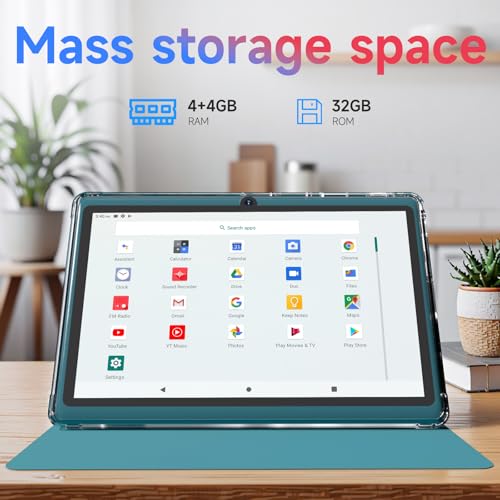 PEICHENG Android 14.0 Tablet 7", RAM 8GB(3+5Expand)+32GB ROM Tablets, Dual Camera,1024 x 600 IPS Display Screen,1TB Expand, Tablet with Case, Navy Blue by PEICHENG - Image 4