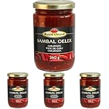ROYAL ORIENT - Pâte de Chili Sambal Oelek - (1 X 360 GR) (Lot de 4)...