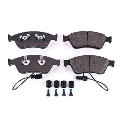 Image of PowerStop Front Brake Pads for Audi A8 Quattro 2004-10 |S6 2007-11 |S8 2007-09 |Volkswagen Phaeton 2004-06 - Z17 Ceramic Brake Pads with Installation Hardware, 17-1024