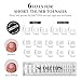 BTArtboxnails SCOATTIPS Short Toe Nail Tips - White Press On Toenails for Women, 160 Pcs 16 Sizes Soft Gel Toe Nail Press Ons, Soak Off Acrylic Fake Toe Nail Extensions (Include Nail Tips ONLY)
