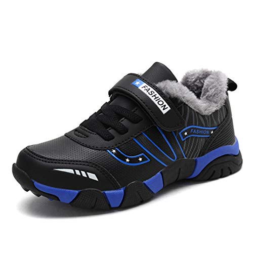 Zapatos Deportivos para niños otoño e Invierno, además de Zapatos de algodón cálidos Resistentes al Desgaste de Terciopelo Zapatos de algodón primario y secundario Zapatos Casuales Zapatos Ligeros