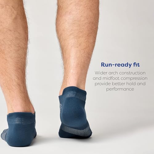 Image of Brooks Run-In No Show Socks, Athletic Running Socks, Comfort Fit, 3-Pack