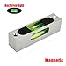 Metal high precision adjustable level small level bar level square horizontal bubble magnetism (Green (magnetic)