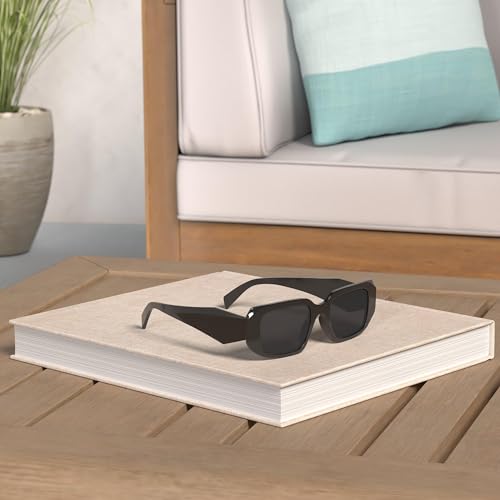 Trendy Rectangle Sunglasses for Women Men Square Retro Vintage Hexagon Glasses 90S Y2K Shades Aesthetic Accessories2