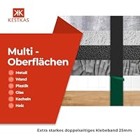 KESTKAS Doppelseitiges klebeband extra stark 25mm x 10m (Pack 2) - Extra starkes doppelseitiges Klebeband - Sofortige Befestigung auf mehreren Oberflächen - Montagekleber extra stark – Ansicht 4