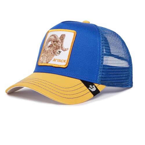 Image of Goorin Bros. Trucker Hat for Men and Women, Cobalt (The Attack Ram), One Size