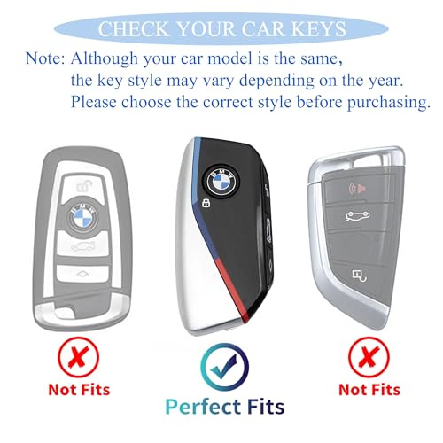 Image of Creativity For BMW X5 Key cover and Key chain accessories (White set)