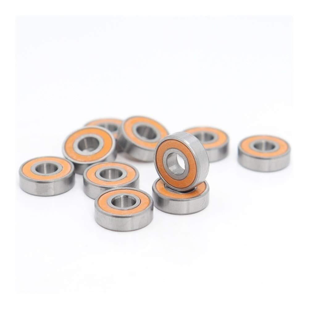 Bearing, Repair Kits 695-2RS 695RS Bearing ABEC-3 10PCS 5x13x4 mm Miniature Ball Bearings 619/5RS Z2V1 Orange Sealed 695 2RS Wear Resistance