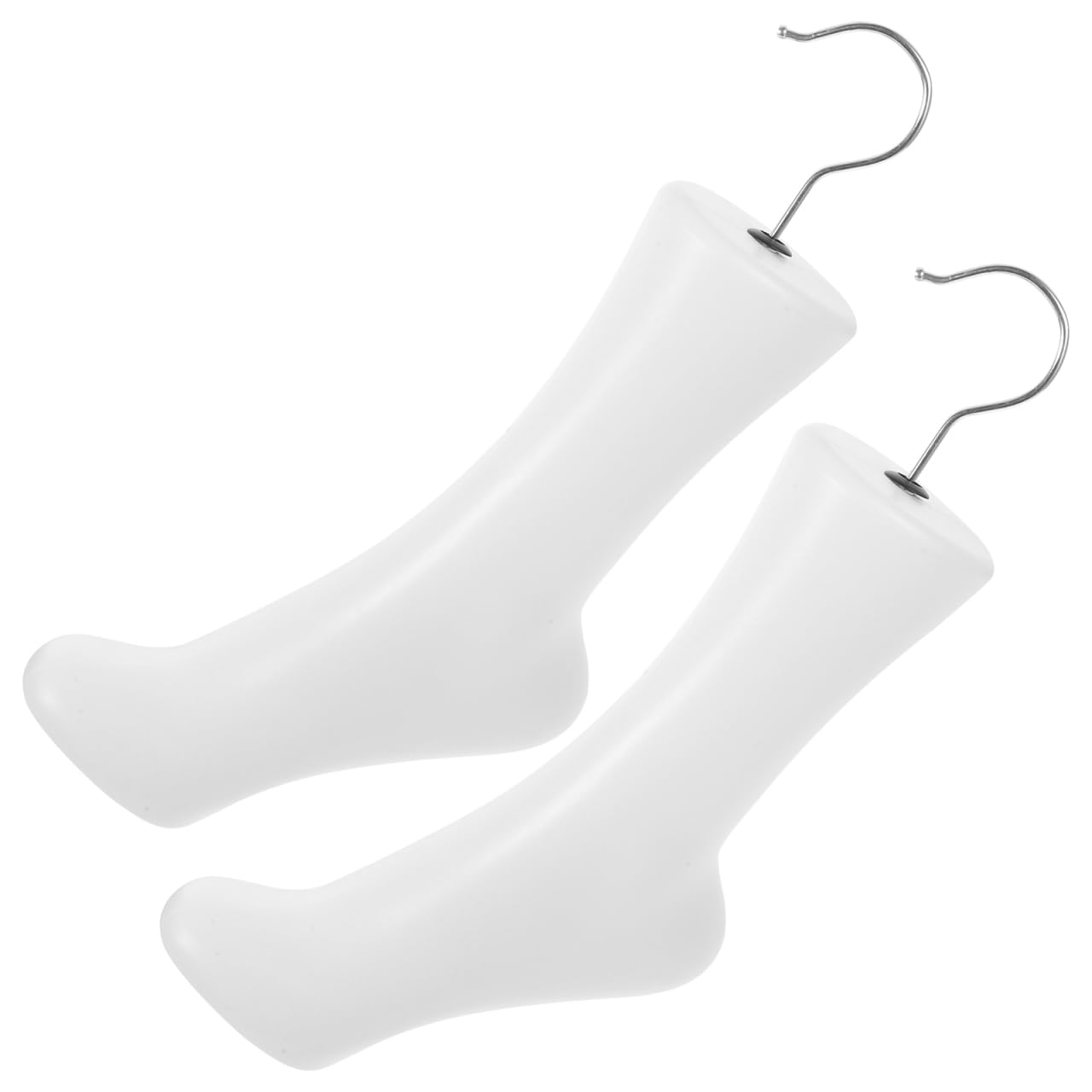 2 Stück Damen Fußmodell Kunststoff 14.57X8.66X3.35 Zoll Schuhständer Für Damenschuhe Socken Und Stiefeletten Präsentation Und Aufbewahrung
