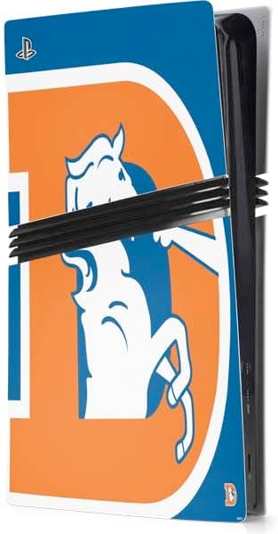 Skinit Decal Gaming Skin Compatible with PS5 Pro Console - Officially Licensed NFL Denver Broncos Blitz Series Design