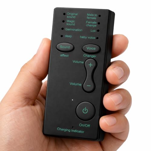 Image of FREDI HD PLUS Wired Portable Voice Changer Device | Handheld Audio Voice Effect Controller with 8 Sound Effect | Button & Volume Control | Rechargeable Voice Modifier for Android & iOS Smartphones