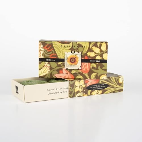 Image of Baudelaire Honey and Calendula Bar Soap, 1.4 Ounce, Set of 2