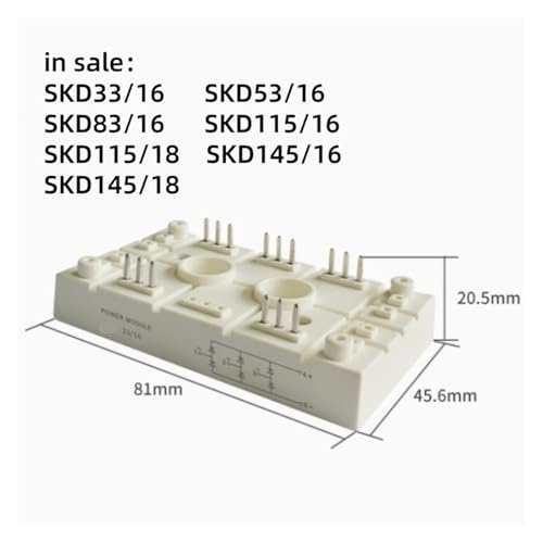 Module triphasé SKD53/16 redressage pont diode pour redresseur triphasé