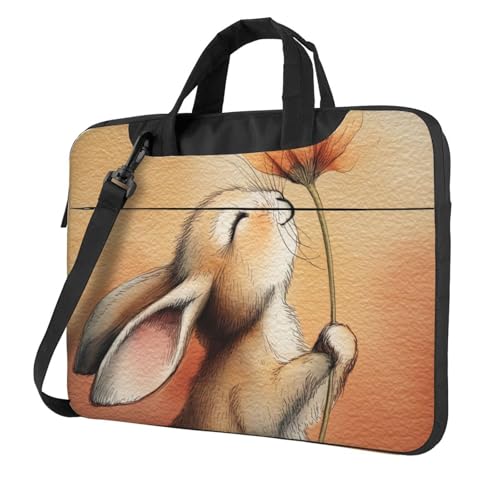 Bolso portátil impermeable Bunny con asa y correa 14" miniatura 1