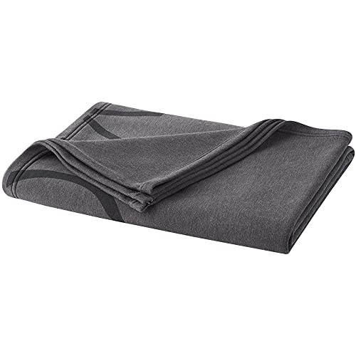 Calvin Klein Home Modern Algodón Color Carbón Corto Logo Manta