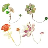 Paquete de 4 Marcadores de Metal, Marcadores de Plantas y Flores, Regalos para el día del Maestro, Excelentes Regalos para...