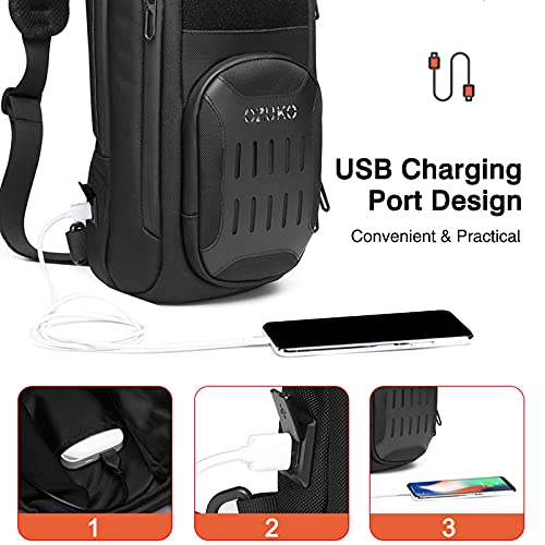 FANDARE Zaino Monospalla Uomo Zaino Spalla Sling