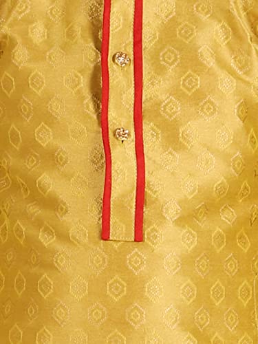 Image of Pro-Ethic Style Developer Boy's Dhoti Kurta For Kid's Silk Self Design Ethnic Wear (SG168 208)