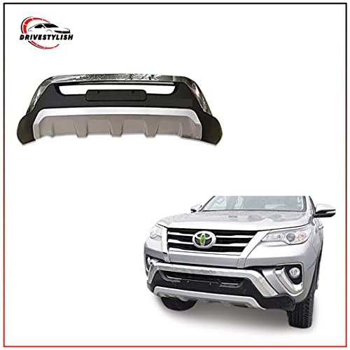 Image of Acrylonitrile Butadiene Styrene (ABS) Front & Rear Bumper Protector Guard for Toyota Fortuner 2016