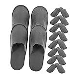 ARTSEWPLY 10 Paare Einweg Gästehausschuhe Dicke Einmal Slipper Rutschfest Komfortable Hotel und Wohnraumschuhe Unisex Für Reise Spa Salon und Zuhause