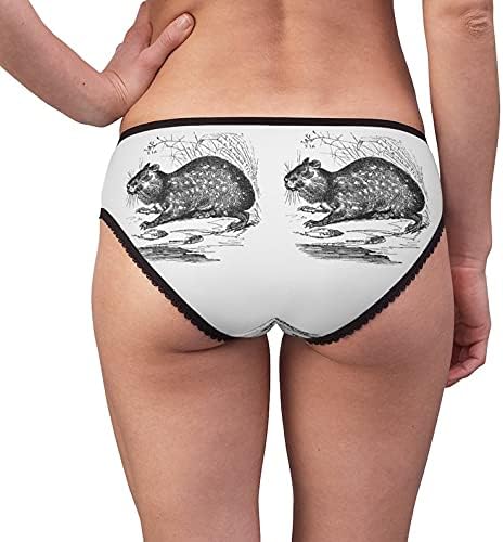 Cuniculus Paca Panties, Cuniculus Paca Underwear, Briefs, Cotton Briefs, Funny Underwear, Panties For Women