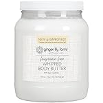 Ginger Lily Farms Botanicals Whipped Body Butter for Dry Skin, Ultra-Hydrating, 100% Vegan & Cruelty-Free, Fragrance-Free, 59 Ounces