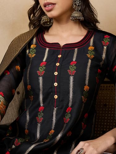 Image of arriva fab Women's Embroidery Kurta Set With Duppata