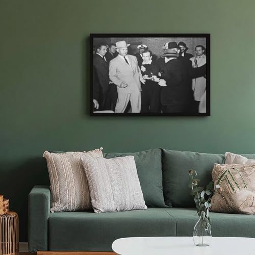 Tableau Jack Ruby Shoots Lee Harvey Oswald, Cadeau Idéal Historien 40x61 - 6