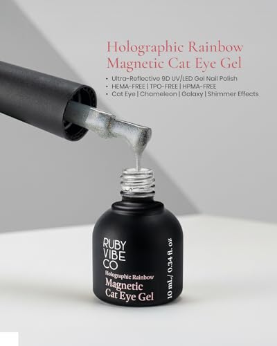 Gel Magnético Uñas Rainbow Holográfico Ruby Vibe 10 mL miniatura 2
