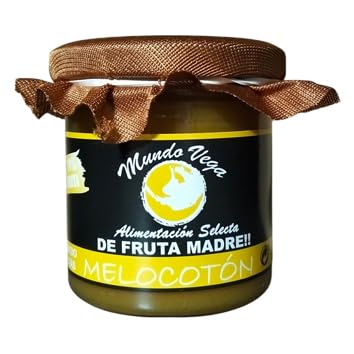 Mermelada de FRUTA MADRE 165gr Mundo Vega Artesana MELOCOTÓN (Pack 3 uds)