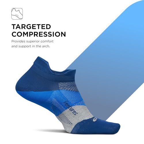 Image of Feetures Elite Light Cushion Mini Crew Sock - Sport Sock with Targeted Compression