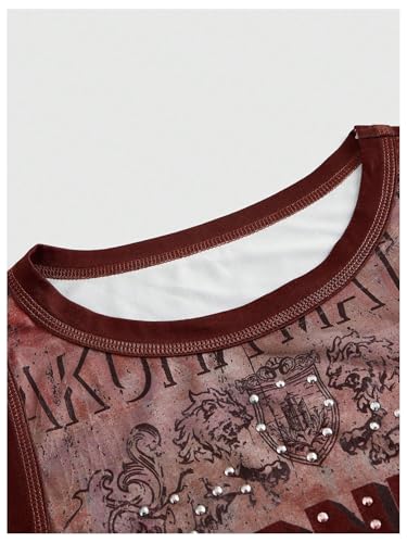 SOLY HUX Women's Y2k Letter Figure Print Crew Neck Tank Top Sleeveless Punk Vest Tops3