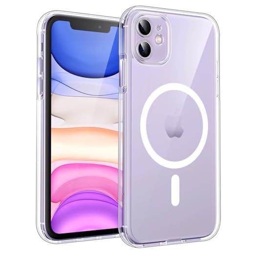 TOCOL für iPhone 11 Hülle für Magsafe, Vollständiger Kameraschutz Nie Vergilbung Stoßfest Kratzfest Magnetisch Handyhülle für iPhone 11 Case, Transparent