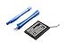 Produktbild gehandelt 8792-Ionen 750 mAh 3,7 V Akku wiederaufladbar  Akkus (750 mAh,-Ionen (LiIon), 3,7 V, schwarz, 1)