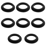 Screw Man 11412 Rubber Washer Pool Hose Gasket 1.5 in L-Shape O-Ring Replacement (8 Pcs) Fits for Intex Sand Filter Pumps Motor Seals Repair Set Parts