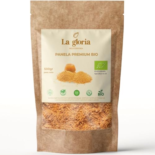 Panela Orgánica de Caña de Azúcar 100% Colombiana – Sin Refinar, Natural y Ecológica – Rica en Minerales y Antioxidantes – Ideal para Café, Postres y Cocina Saludable – 500 g
