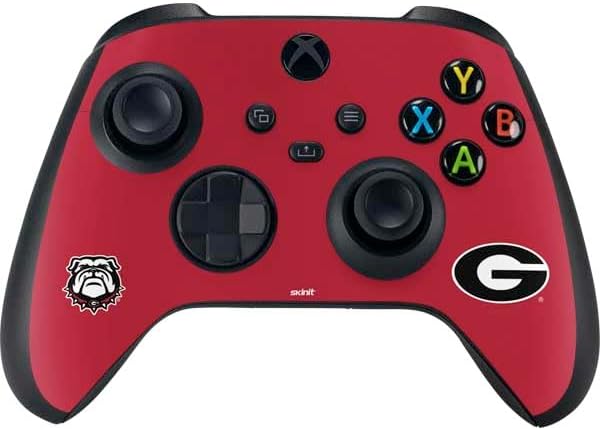 Skinit Decal Gaming Skin Compatible with Xbox Series X Controller - Officially Licensed University of Georgia Bulldogs Logo Design