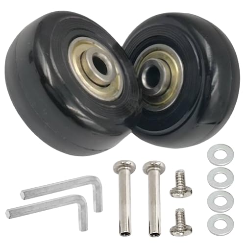Replacement Luggage Wheels 45x18mm Suitcase Wheels Repair Repair Set Wear-Resistant Trolley Casters for Trolley Bag, Inline Skate and Caster Board