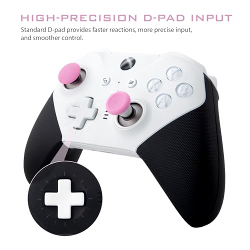 Image of Accessories for Xbox Elite Controller Series 2 Core, 9 in 1 Replacement Component Set Includes 4 Paddles, 4 Metal Thumbsticks, and 1 D-Pad (Pink)
