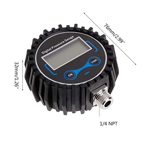 Medidor de presión Medidor de presión de neumáticos Digital Medidor de PSI de Aire Monitor de presión de neumáticos de Motocicletas de automóviles