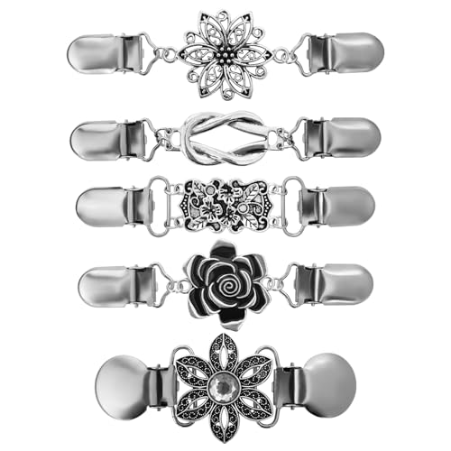 Image of CLINTT Exquisite Retro Sweater Twirl Clips, Cape Cloak Fasteners for Dresses, Stylish Cardigan Clips