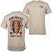 Produktbild Jack Daniel's Whisky Barrel Print T-Shirt vorne und hinten, Beige, L