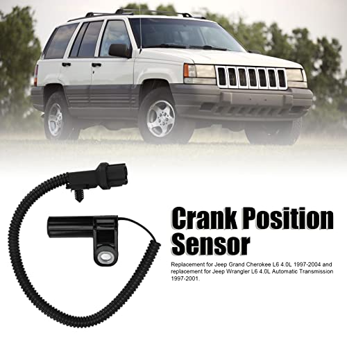 Aramox Sensor de posição da cambota do motor do carro preto substituição para Jeep Grand Cherokee/Je