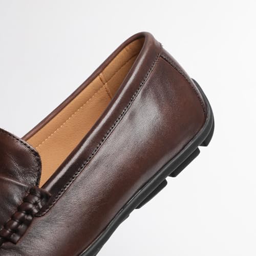 Loafers for Men - Genuine Leather Driving Moccasins with Tassels | Breathable Bean Shoes for Casual Comfort4