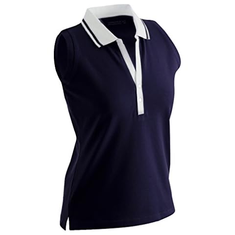 JAMES & NICHOLSON Comfortable polo shirt (M, navy/white) Cover