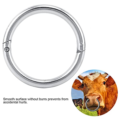 Koe neusring, stier koe vee runderen neus ring, roestvrij staal stier koe vee neus ring veehouderij accessoire voor… - Image 8