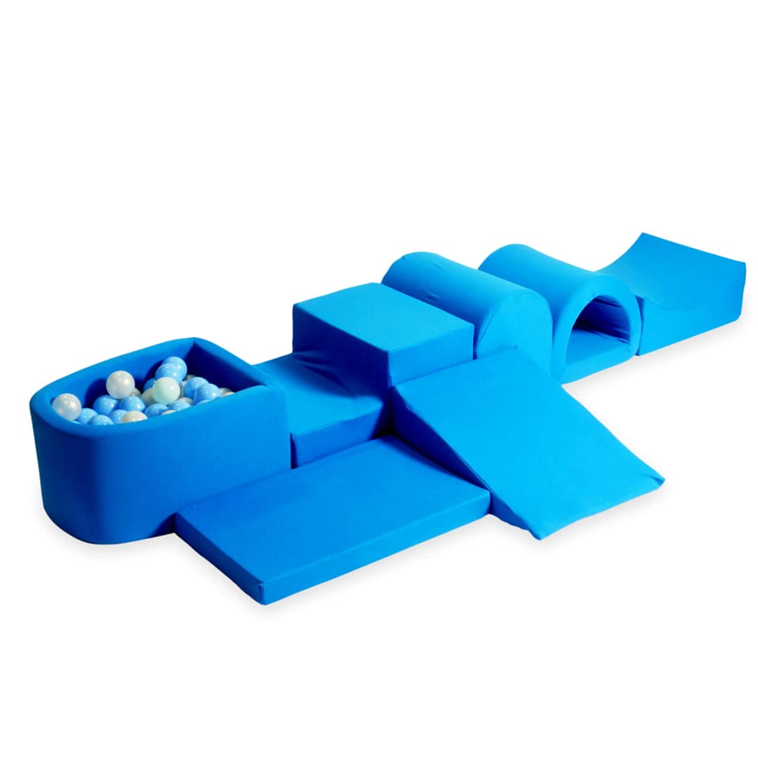 Mimii Piscina de Bolas, Set de Juego - 365 X 45 cm / 100 Bolas, Pelotas de 7 cm, Área de Juego y Parque de Bolas s con Coloridas Pelotas de Plástico para Bebés y Niños - Redondo