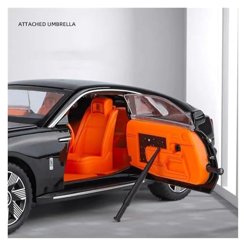 Modelo de coche Rolls Royce Spectre escala 1:24 marrón miniatura 4