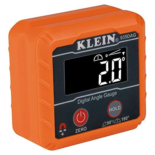 Klein Tools 935DAG Digital Electronic Level and Angle Gauge, Measures 0 - 90 and 0 - 180 Degree Ranges, Measures and Sets Angles